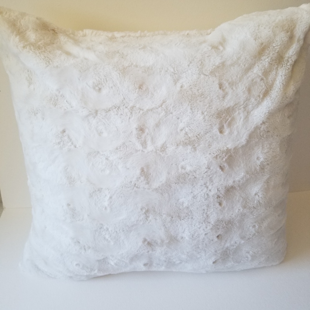 2 Pier 1 Faux Fur Swirl Pillows